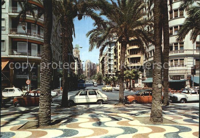 Alicante Paseo Explanada de Espana y Avenida Rambla Mendez Nunez