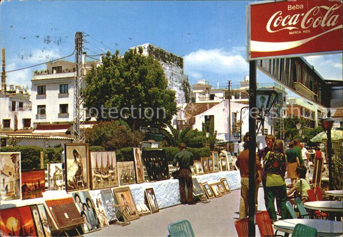 Torremolinos Rincon de los artistas Strassenkuenstler Maler