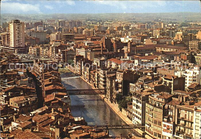 Gerona Stadtzentrum Fliegeraufnahme