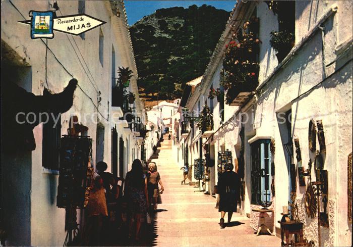 Malaga Andalucia Calle Tipica