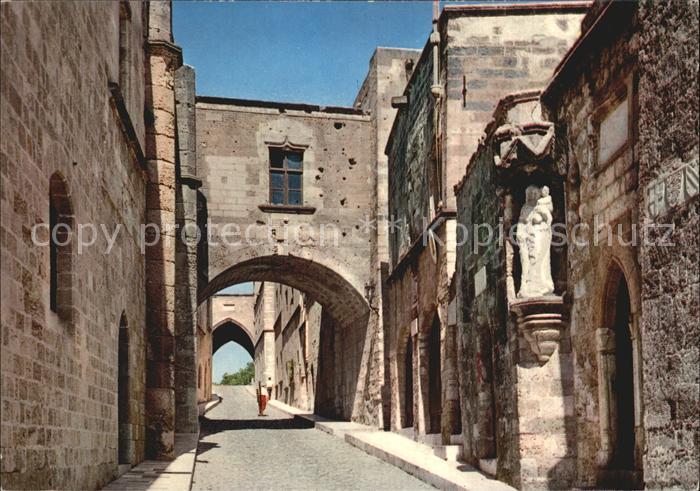 Rhodos Rhodes aegaeis Street of the Knights Rittergasse