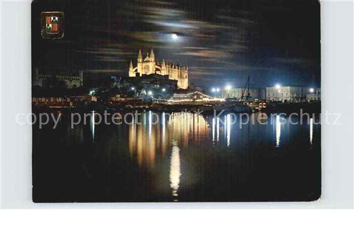 Palma de Mallorca Vista nocturna Catedral Kathedrale