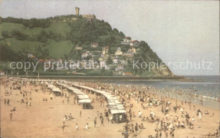 San Sebastian Pais Vasco ES Strandpartie