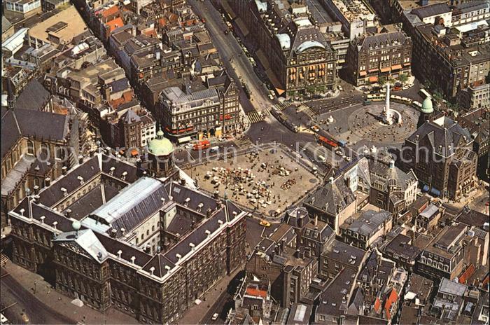 Amsterdam Niederlande Fliegeraufnahme het Koninklijk Paleis op de Dam