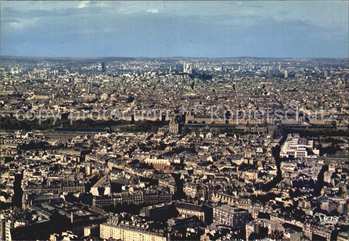Paris Fliegeraufnahme avec Sacre Cour