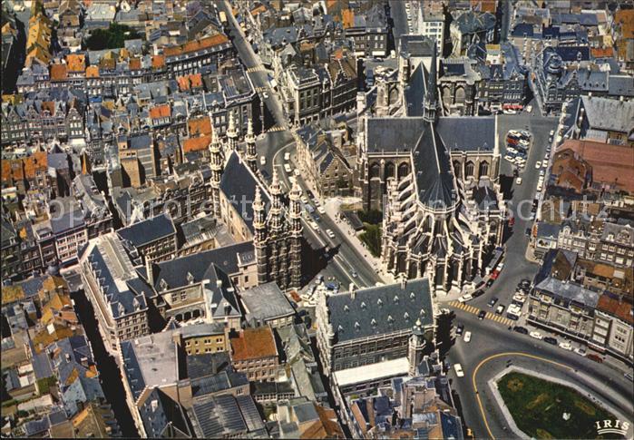 Leuven Fliegeraufnahme mit Kirchen