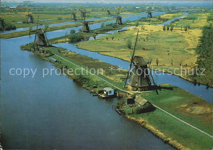 Kinderdijk Fliegeraufnahme Molens