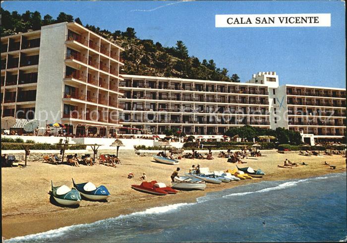 Cala San Vicente Strandpartie mit Hotels