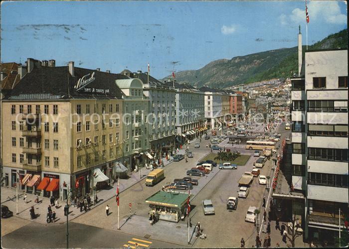 Bergen Norwegen Strassenpartie