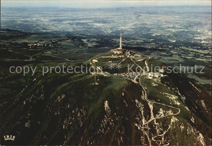 Auvergne Region Fliegeraufnahme Puy de Dome Sendeturm