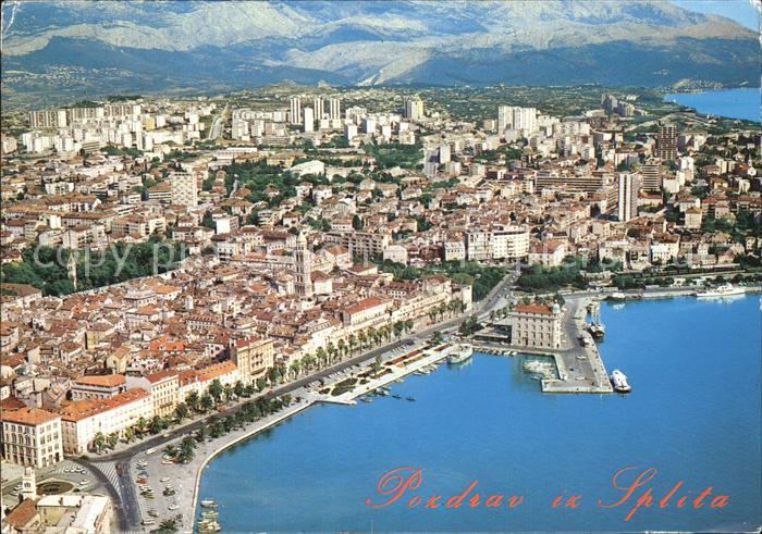 Split Spalato Fliegeraufnahme