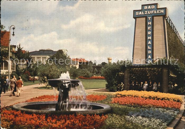 Bad Salzuflen Anlagen vor der Kurverwaltung