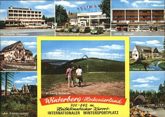 Winterberg Hochsauerland Hotel Kossak Konzert-Muschel Kurhotel Claassen Hessenho