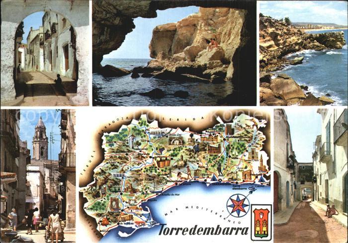 Torredembarra mit Landkarte