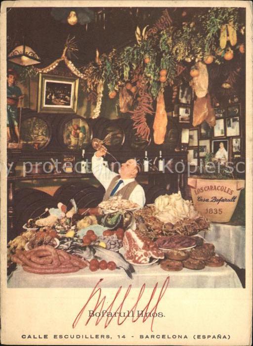 Barcelona Cataluna Los Caracoles Restaurant