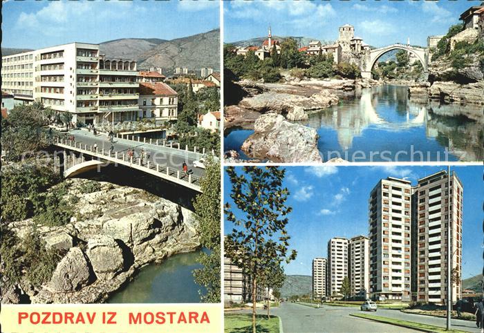 Mostar Moctap alte Steinbruecke