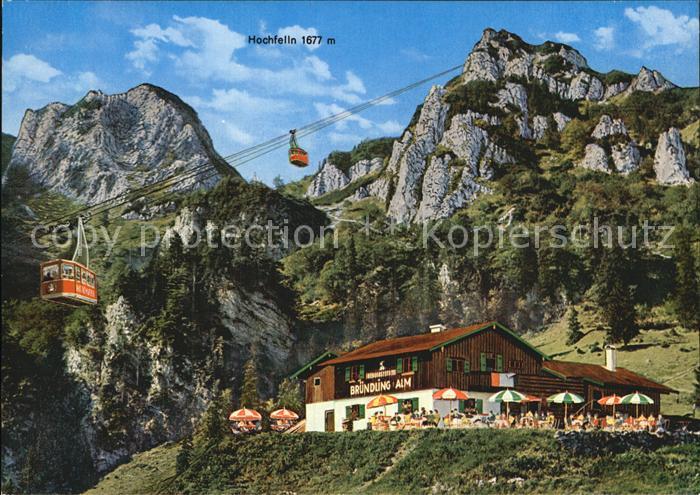 Hochfelln Ruhpolding Bruendlingalm Seilbahn