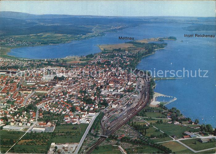 Radolfzell Bodensee Fliegeraufnahme Insel-Reichenau