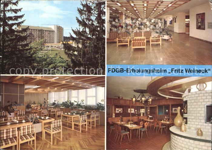 Oberhof Thueringen Erholungsheim Fritz Weineck