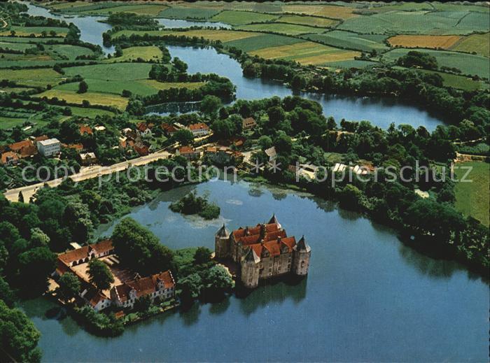 Gluecksburg Ostseebad Fliegeraufnahme mit Schloss