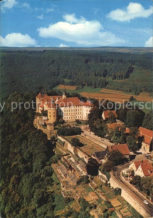 Langenburg Wuerttemberg Fliegeraufnahme mit Schloss