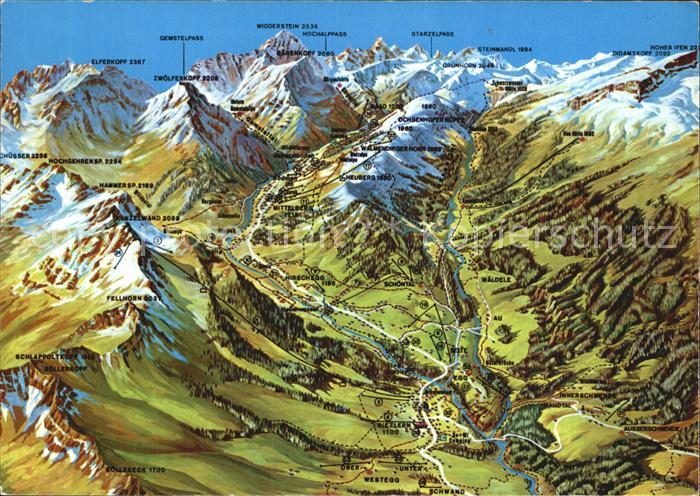 Kleinwalsertal Panoramakarte