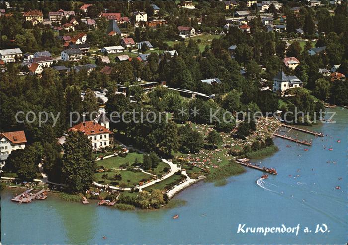 Krumpendorf Woerthersee Fliegeraufnahme mit Woerthersee