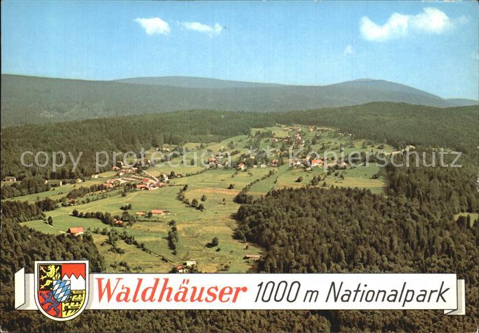 Waldhaeuser Neuschoenau Fliegeraufnahme im Nationalpark