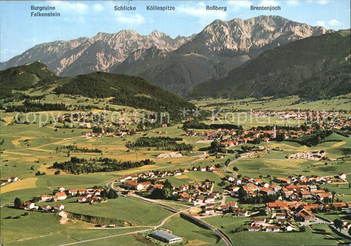 Pfronten Fliegeraufnahme mit Falkenstein Schlicke