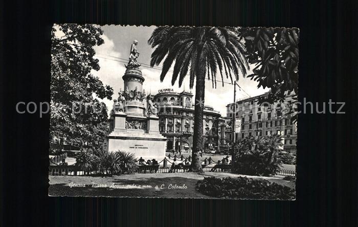 Genova Genua Liguria Aquaverde-Platz Columbus-Denkmal