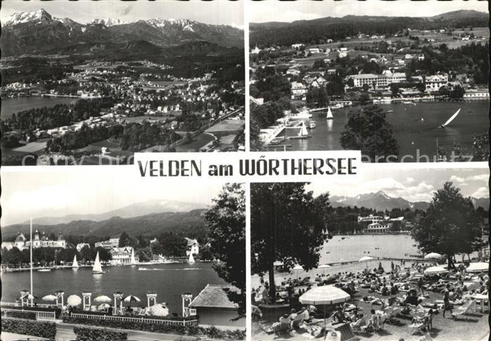 Velden Woerthersee Panorama Hafen Promenade