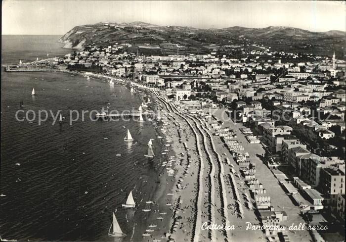 Cattolica Rimini Fliegeraufnahme Strand