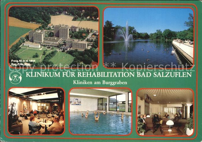 Bad Salzuflen Fliegeraufnahme Kliniken am Burggraben