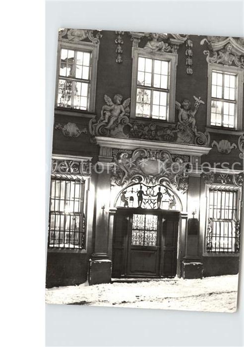 Schneeberg Erzgebirge Am Museum fuer bergmaennische Volkskunst