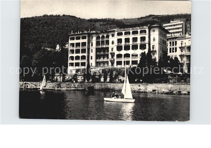 Opatija Abbazia Blick von der Seeseite