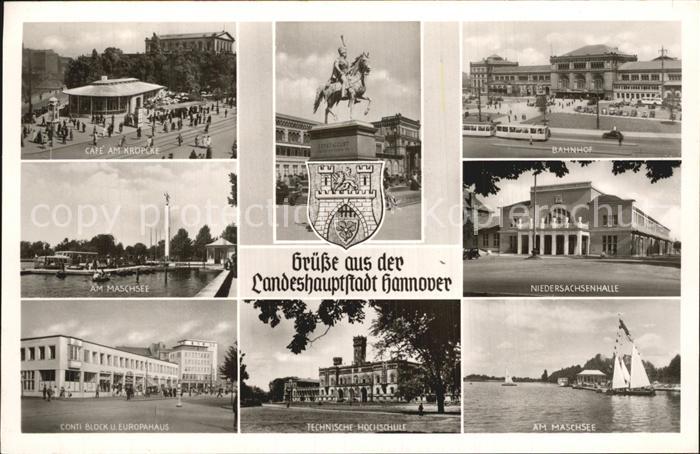 Hannover Cafe am Kroepcke Maschsee Bahnhof Niedersachsenhalle Technische Hochsch