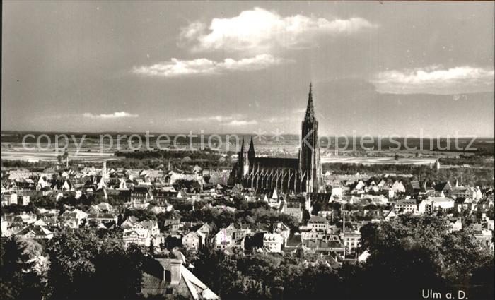 Ulm Donau Gesamtansicht mit Muenster