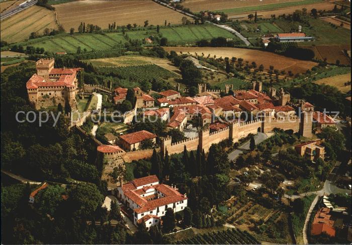 Gradara Pesaro Fliegeraufnahme Burg