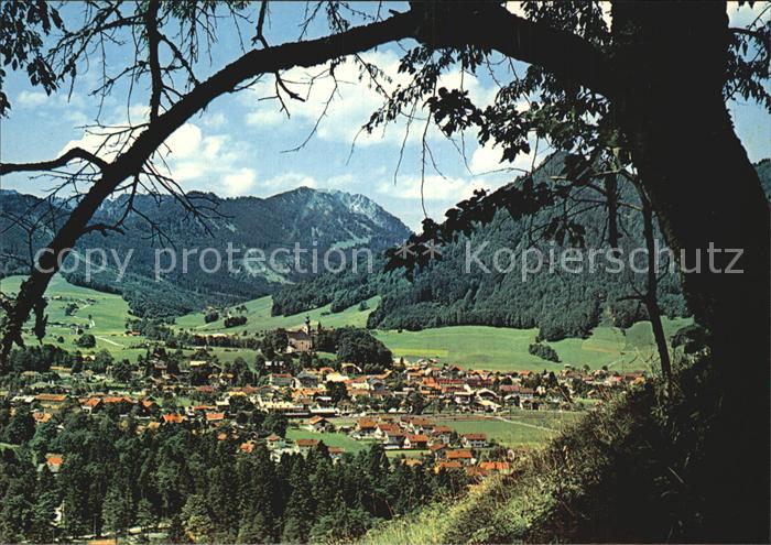 Ruhpolding Blick gegen Hochfelln mit Westernberg