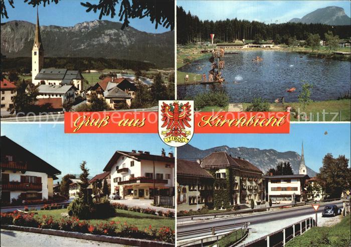 Kirchbichl Tirol Stadtansichten Badesee Kirche