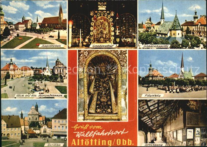 Altoetting Gnadenkapelle Kapellenplatz Basilika Kreuzgang Gnadenaltar