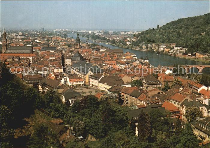 Heidelberg Neckar Blick von der Scheffelstrasse
