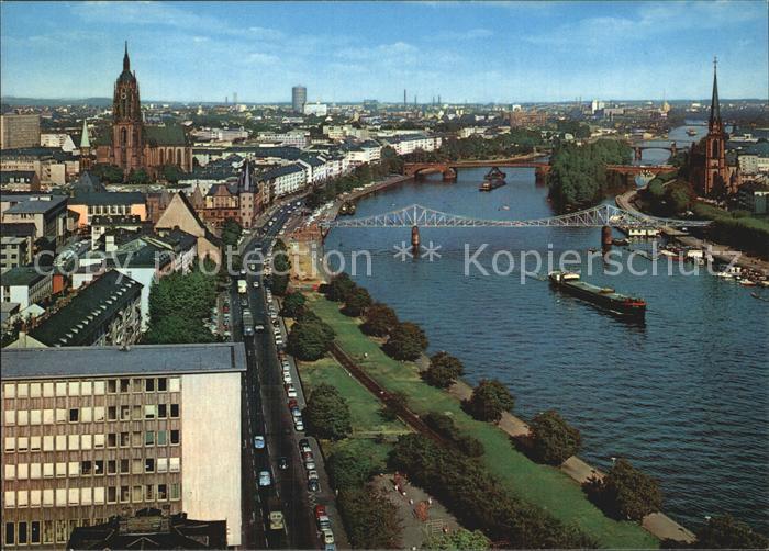 Frankfurt Main Mainlauf Eiserner Steg Dom