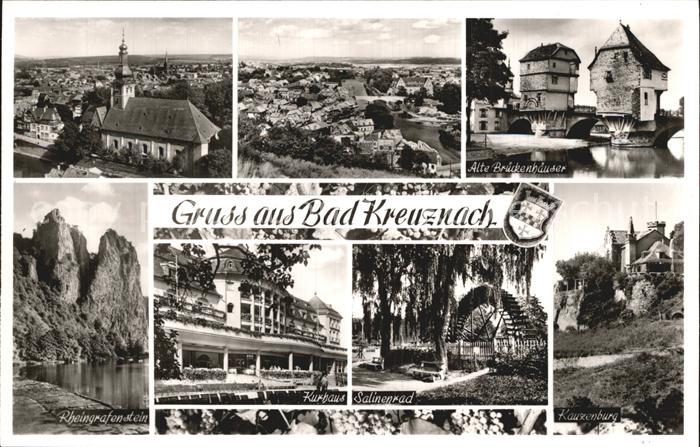 Bad Kreuznach Rheingrafenstein Kurhaus Salinenrad Kauzenburg