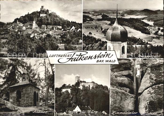 Falkenstein Allgaeu Burgansicht Blick zur Burg Klause Himmelsleiter