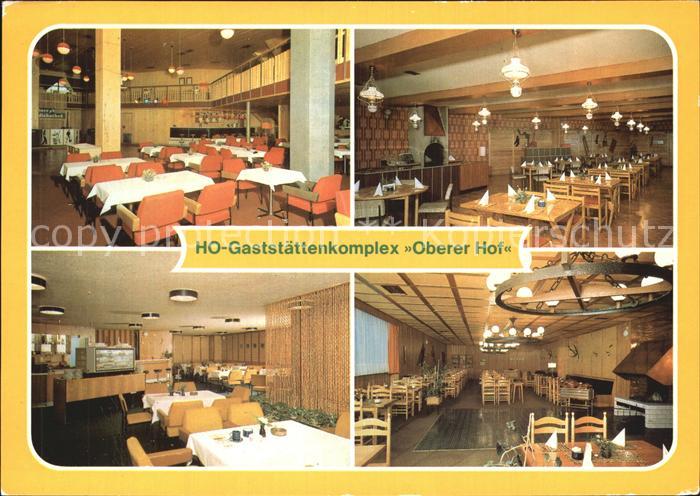 Oberhof Thueringen HO Gaststaettenkomplex Oberer Hof Tanzbar Joel Serbisches Bau