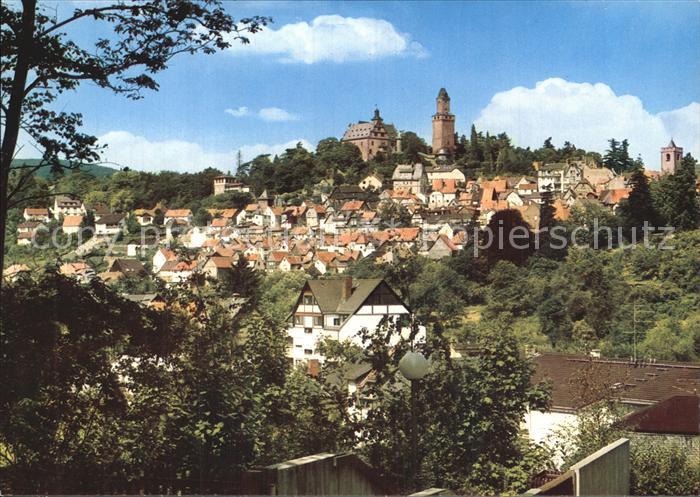 Kronberg Taunus Stadtansicht mit Burg