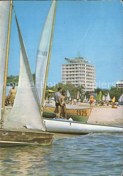 Slantschev Brjag Hotel Globus Strand Segelboot