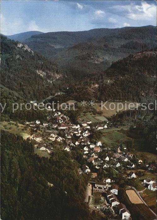 Schweighof Badenweiler Fliegeraufnahme mit dem Hotel Glueckauf