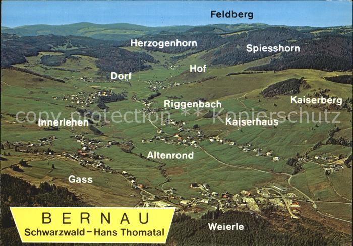 Bernau Schwarzwald Fliegeraufnahme Kaiserberg Gass Altenrond